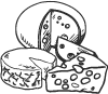 Différentes variétés de fromage